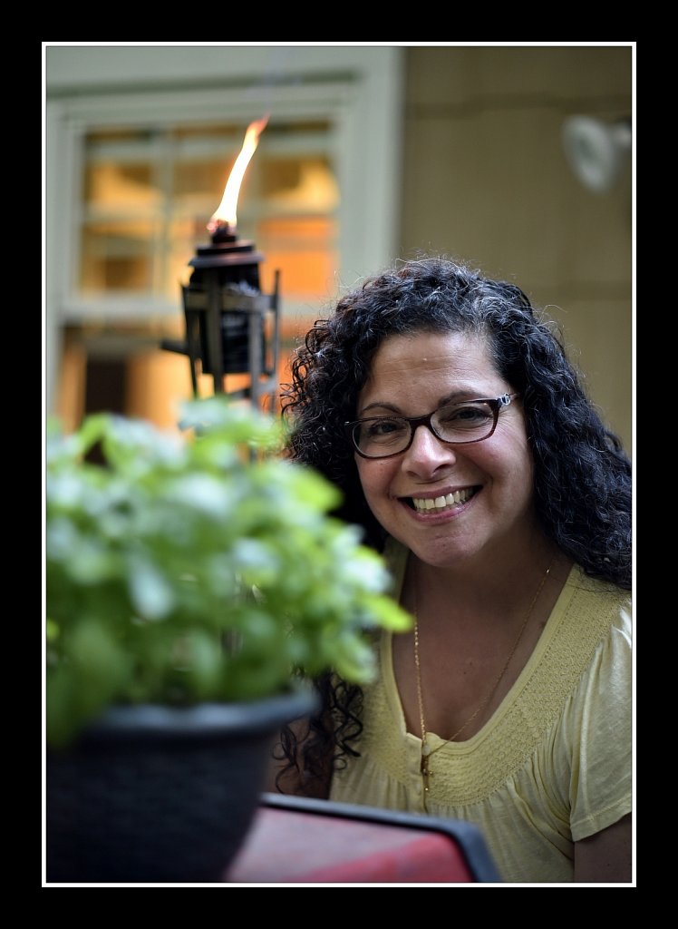 Jeanne with the Basil