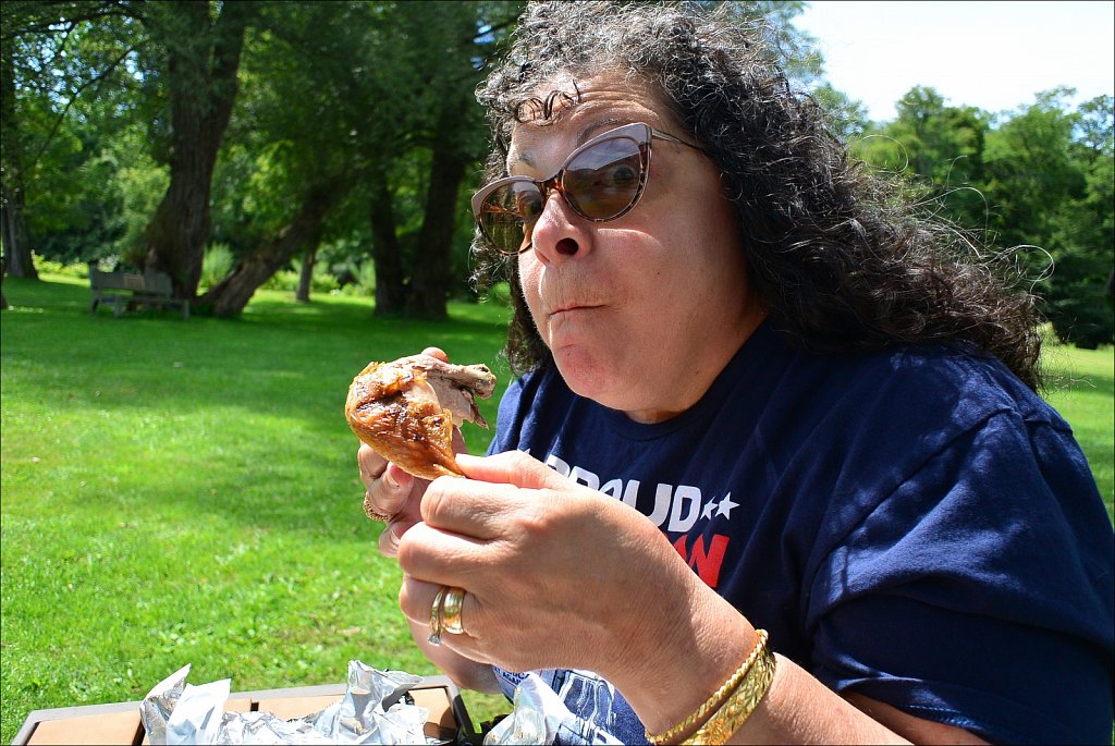 Picnic Time at The Downsville Covered Bridge